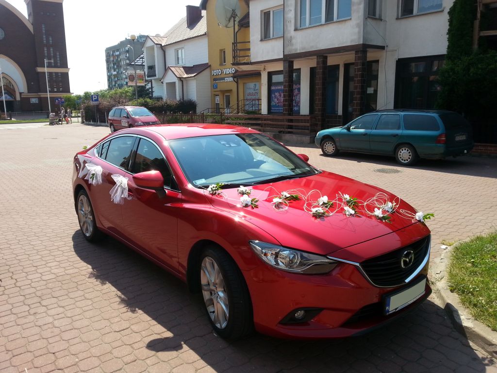Samochód do ślubu Nowa Mazda 6 Auto do ślubu Wasilków