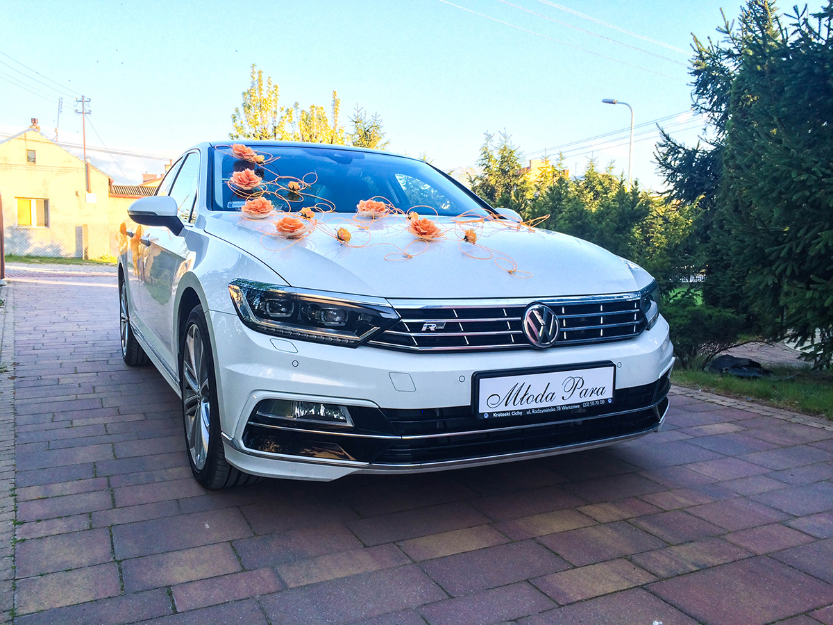 Auto samochód do ślubu Volkswagen Passat B8 RLine 2016