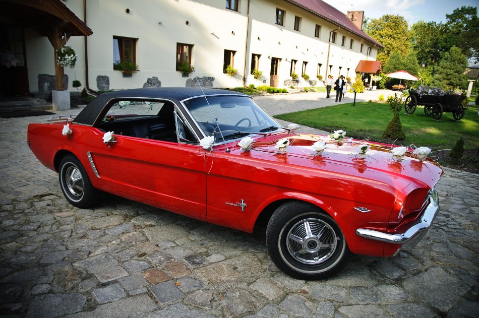Ford Mustang 1965 wynajem na wesela sluby i inne Auto do