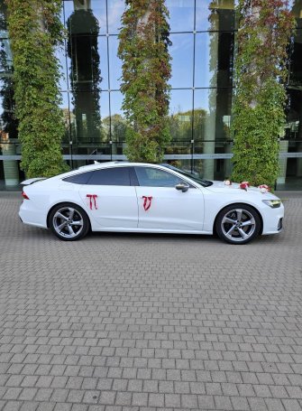 Auto do ślubu. Sportowa limuzyna audi S7. Białystok