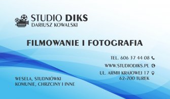 Filmowanie i fotografia Studio DIKS Turek