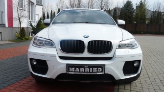 Luksusowe Białe BMW X6 Do Ślubu  Warszawa