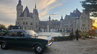 Zabytkowy Opel Rekord C do ślubu. Wrocław