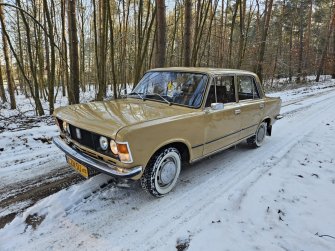 Samochód/auto do ślubu. Polski Fiat 125p Rogowo