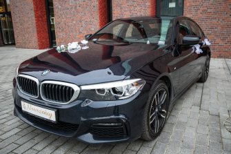 Samochód auto do ślubu na wesele BMW Serii 5 M5 G30 limuzyna ślub Katowice