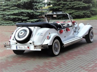 RETRO kabriolet do ślubu Zabytkowy samochód na wesele Luksusowe auta Białowieża