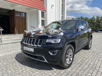 JEEP GRAND CHEROKEE duże i luksusowe auto do ślubu , białe skóry Poznań