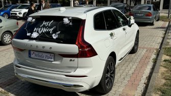 Auto do ślubu - Piękne Białe Nowe Volvo XC60 Warszawa