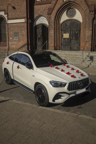 Auto do Ślubu Samochód na Wesele Mercedes GLE Coupe AMG GDAŃSK GDYNIA Gdańsk