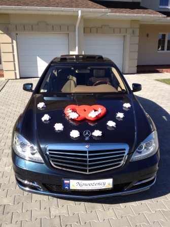 Limuzyna do ślubu Mercedes S klasa 2012 r Warszawa i okolice