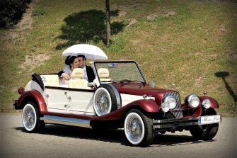 Zabytkowy kabriolet do ślubu RETRO samochody Luxusowe limuzyny ślubne Siedlce