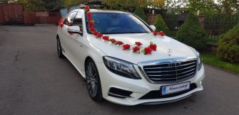 Auto do ślubu, biały mercedes AMG S-klasa W222 + rejs jachtem gratis Gdańsk