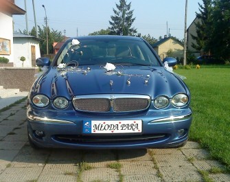 Jaguar X-Type - piękna, błękitna limuzyna Warszawa