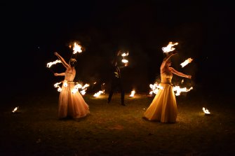 enigma teatr ognia fireshow taniec z ogniem pokazy ognia Zawiercie