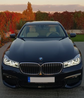 BMW 7 do ślubu z kierowcą Warszawa