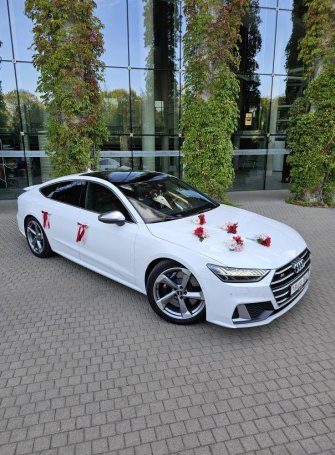 Auto do ślubu. Sportowa limuzyna audi S7. Białystok