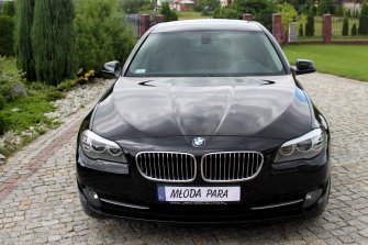 BMW 520 F10 auto samochód do ślubu Toruń Bydgoszcz i okolice Pigża