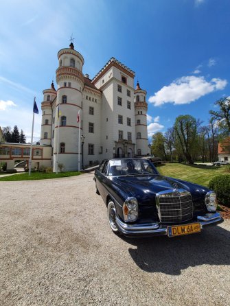 Auto do ślubu Mercedes retro Gryfów Śląski