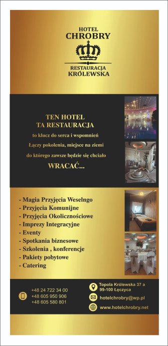 Hotel chrobry - Magia Przyjęcia Weselnego  Topola królewska