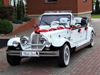 Kabriolet do ślubu NESTOR Baron Samochody zabytkowe Alfa Romeo Spider Ostrów Mazowiecka