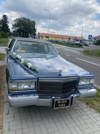 Auto do ślubu Lublin Cadillac Brougham zabytek klimatyzacja
