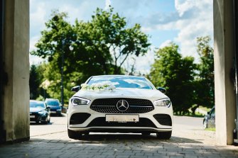 Mercedes CLA 2022 AMG z kierowcą do ślubu Łęczna