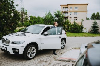 Białe BMW X6 do ślubu !!! Jarocin, Poznań i okolice