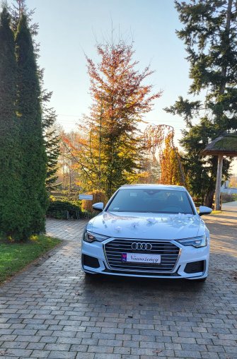 Białe Audi A6 Auto do ślubu Samochód na ślub wesele  Zielona Góra