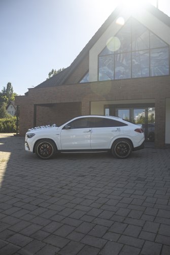 Auto do Ślubu Samochód na Wesele Mercedes GLE Coupe AMG GDAŃSK GDYNIA Gdańsk