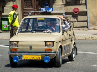 Fiat 126p Milicja Sosnowiec