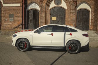 Auto do Ślubu Samochód na Wesele Mercedes GLE Coupe AMG GDAŃSK GDYNIA Gdańsk