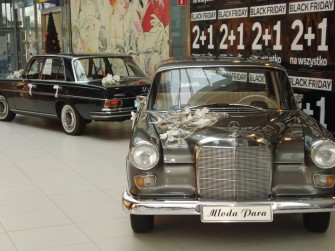 Auto do ślubu Mercedes retro Gryfów Śląski