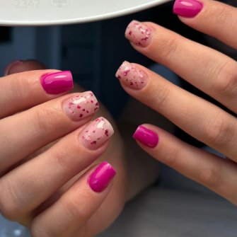 manicure żelowy Zajączki Drugie