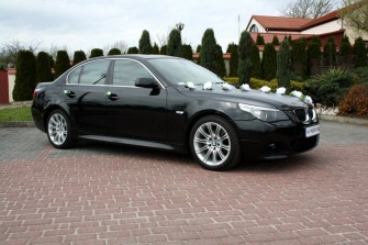 Auto do ślubu na wesele BMW 5 M-pakiet Wieluń, Działoszyn, Pajęczno 
