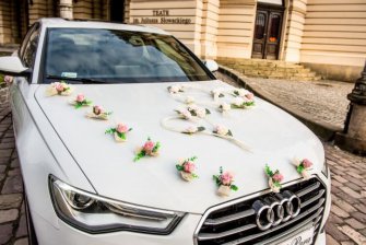 Audi A6 biały do ślubu Kraków