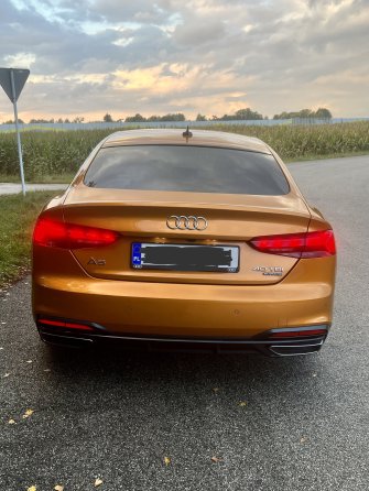 Pomarańczowe Audi A5 - jedyny model na świecie! Łódź