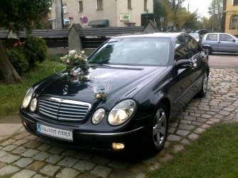Mercedes E-klasa do ślubu CZARNA PERŁA! Sosnowiec