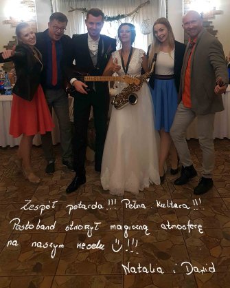 Zespół petarda!!! Pełna kultura!!! Pestoband stworzył magiczną atmosferę na naszym weselu Natalia i Dawid Bydgoszcz