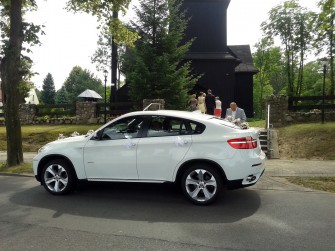 Białe BMW X6 do ślubu !!! Jarocin, Poznań i okolice