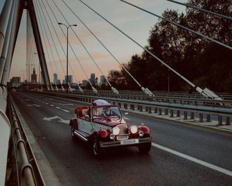 Auto retro do ślubu Warszawa