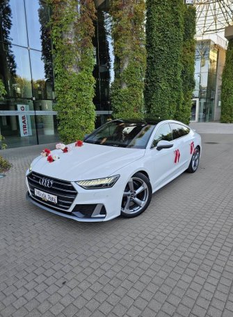 Auto do ślubu. Sportowa limuzyna audi S7. Białystok