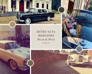 Mercedesem  do ślubu W110 i W111  ,auta retro  na wesele,  Włocławek