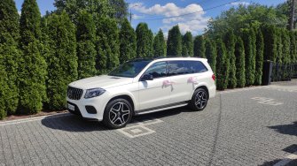 Biały Mercedes Gls z czarnym dachem Grójec