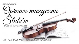 Oprawa muzyczna ślubów na skrzypcach Zduńska Woka