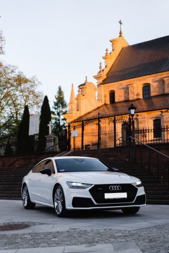 Eleganckie białe Audi A7 S-line 2020r. Kielce