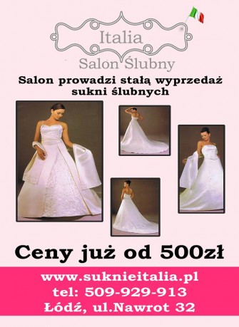 Suknie Ślubne Italia Łódź