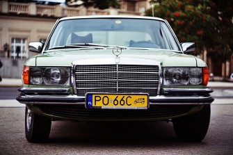 Zabytkowy MERCEDES W116 z 1977, do ślubu i nie tylko, WOLNE TERMINY Poznań