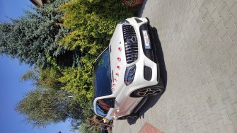 Biały Mercedes Gls z czarnym dachem Grójec