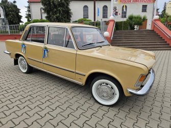 Samochód/auto do ślubu. Polski Fiat 125p Rogowo