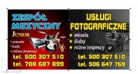 JUNIOR Zespół Muzyczny + Fotografia Ślubna +Video filmowanie Mława